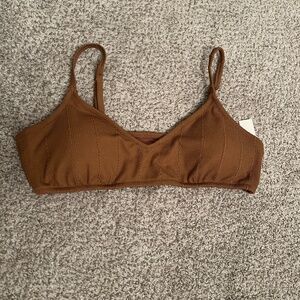 Aerie Crinkle Voop Bikini Top